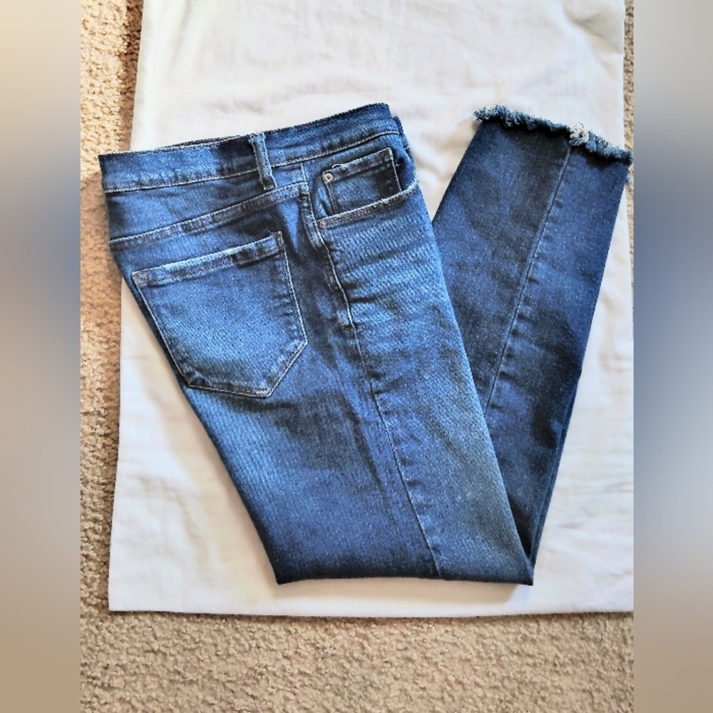 Kensie Dark Blue Ankle Jeans - Picture 4 of 6